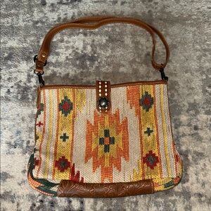 MYRA BAG Bohemian Multicolor Patterned Shoulder Bag